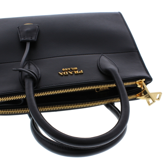 Prada Paradigm Saffiano 2way Black Handbag - Picture 5 of 8